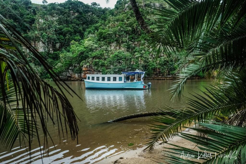 Mzamba Beach Boat Rental | Baby Blue Houseboat