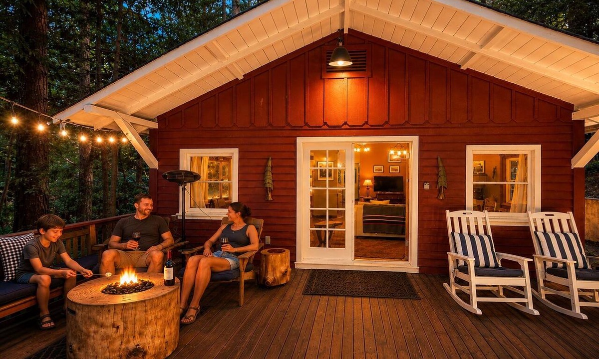 Northwood House | Cabin near Guerneville~Fun! Hot Tub~Golf~Dog-OK~Little Red House