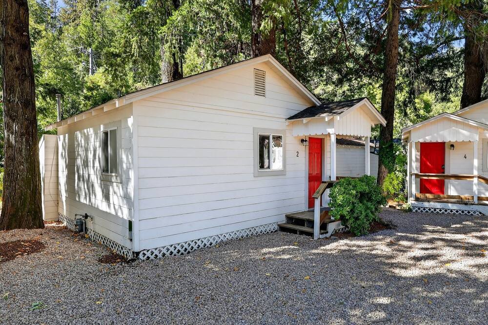 Cobb Cabin | Charming Cabin with Scenic Patio and Grill Area in Cobb, California