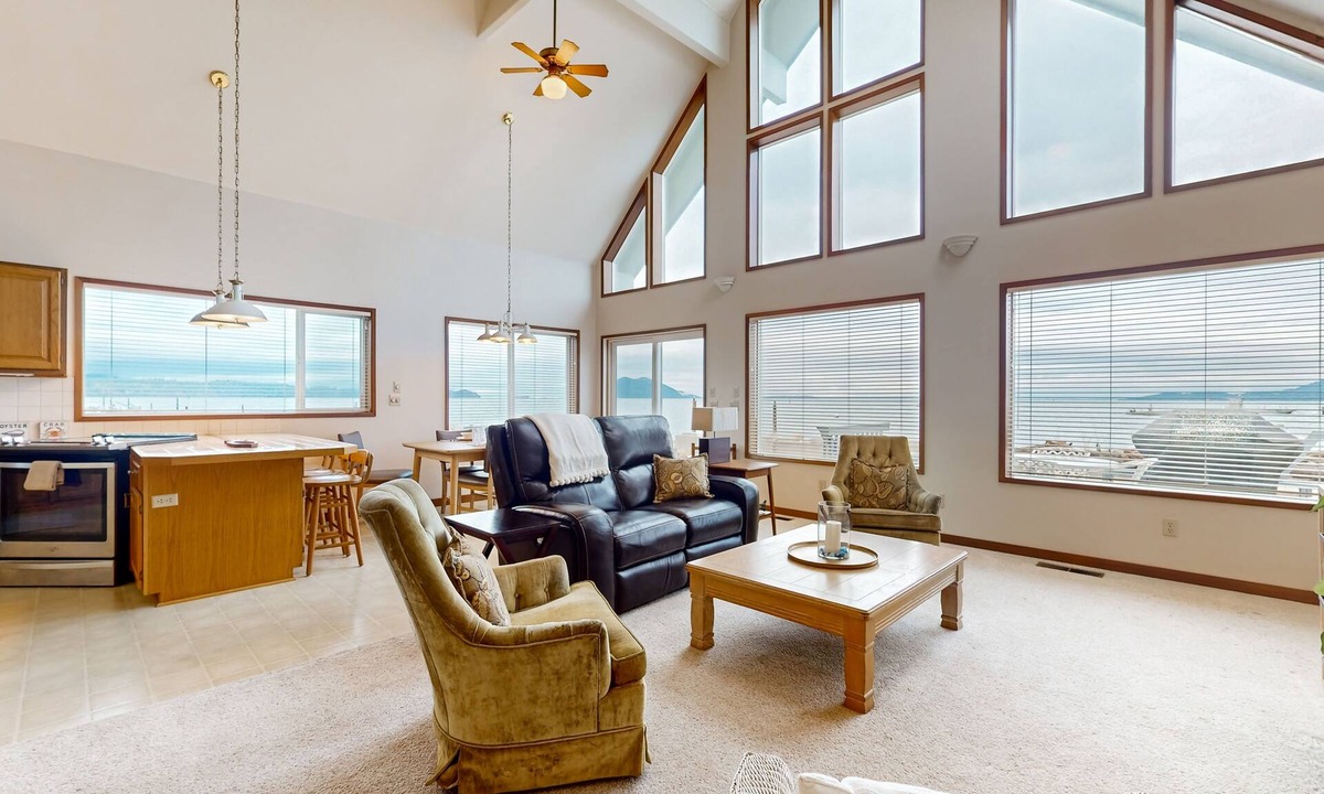 Bow Apartment | Charming waterfront cabin with expansive decks, and direct beach access