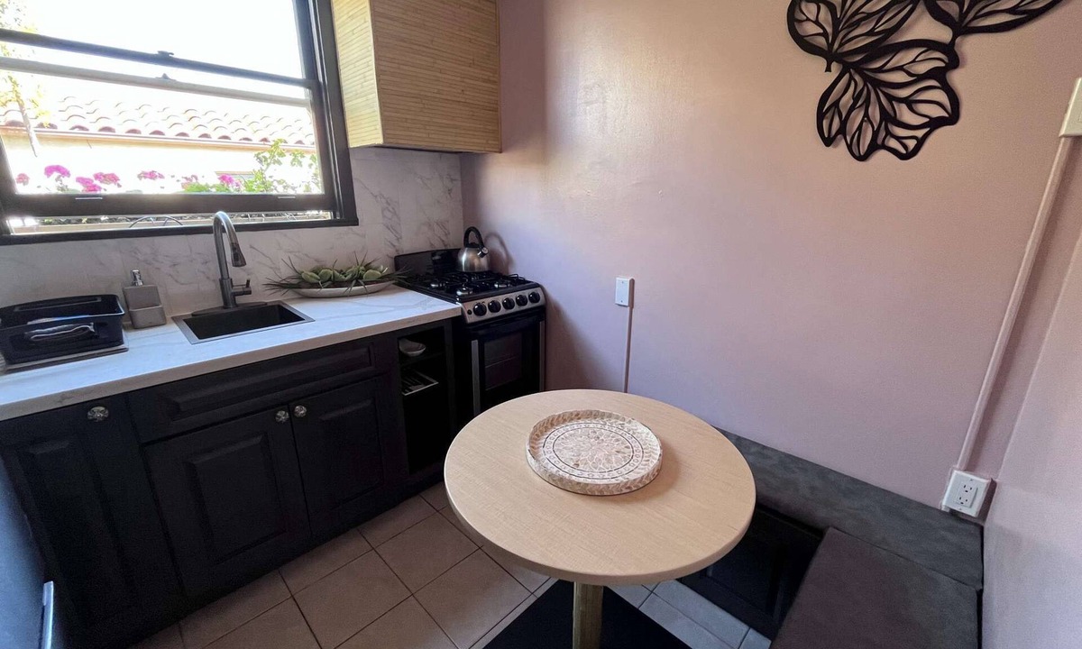 Marina District House | Elegant street-facing room with a private kitchen