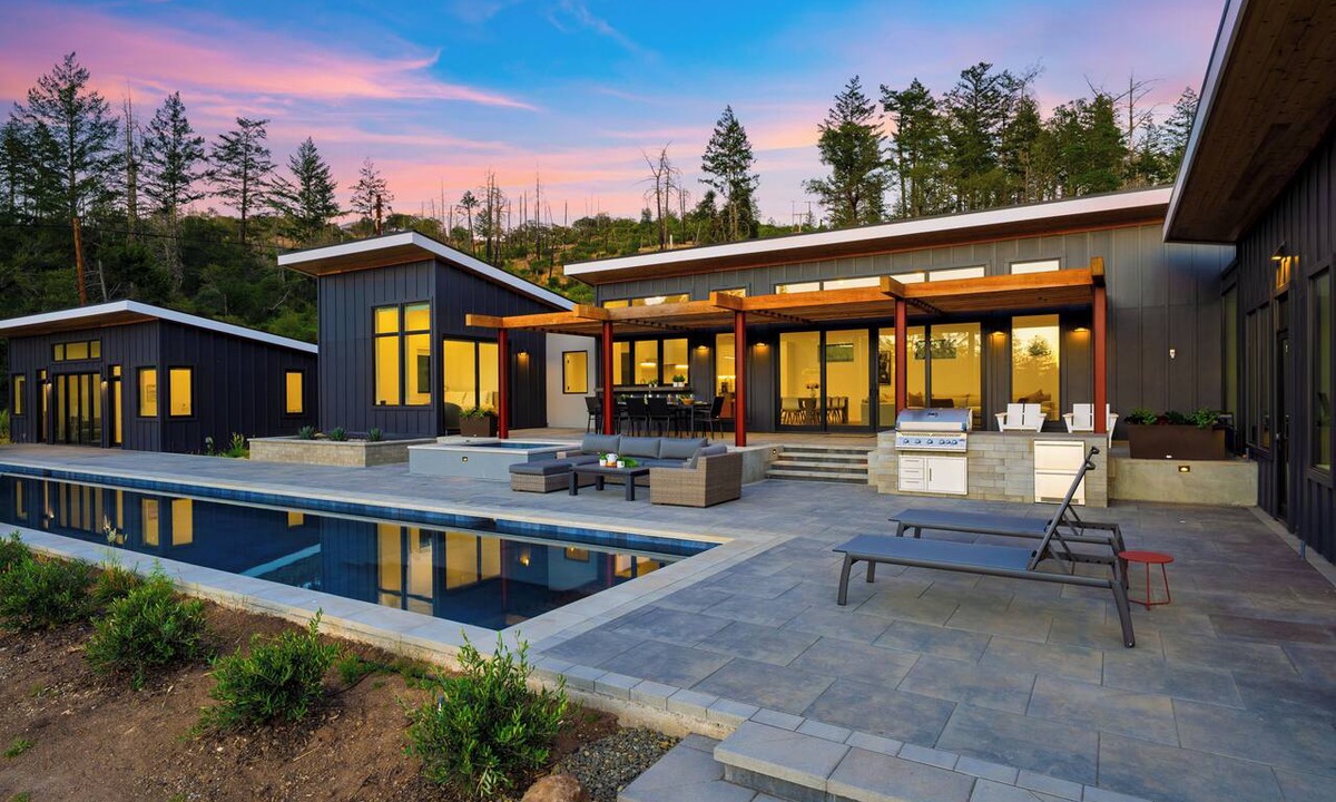 Glen Ellen House | Lap Pool + Sauna + Outdoor Kitchen | 40 Acres, Glen Ellen | Olive & Oak