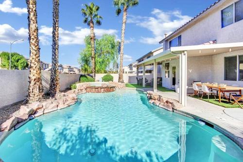 Henderson House | Seven Palms Stylish Home with Pool, Hot Tub,& Movie Room