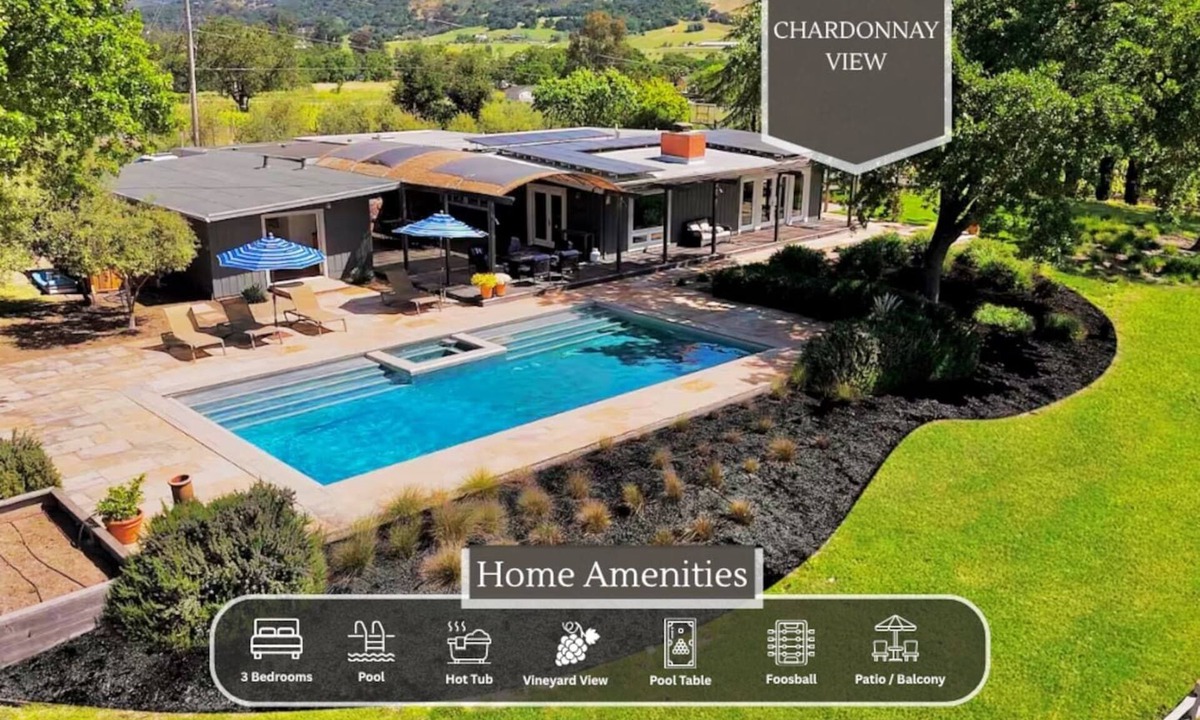 Sonoma Villa | Stunning Vineyard Villa | Pool · Hot Tub · Games Room · EV Charger