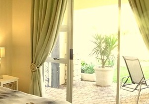 African Palm Blue cottage