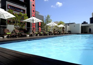 Large luxury apartment with stunning mountain views, swimming pool, gym, cinema