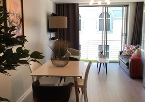 Stylish central City Apartment on Greenmarket Square with secure parking garage.