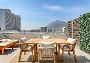 Urban Oasis Balcony Apartment Backup Powered