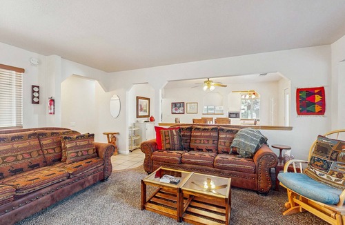 Al Tahoe House | Charming Pet Friendly Home with Hot Tub, Enclosed Yard, Short Walk to Beach