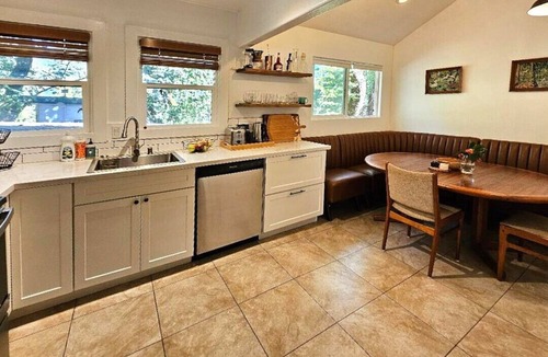 Forestville House | Exclusive R.river Retreat@Steelhead Beach Park, Hot tub, upscale outdoor kitchen