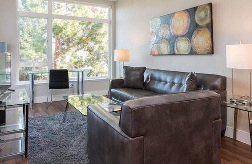 Shoreline West Apartment | Fully Furnished 1BR | Kitchen & Laundry | Pool | Mountain View