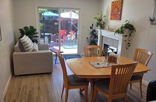 San Tomas House | Garden Retreat - 2BR Home with Gym, Massage Chair, Tesla Charger
