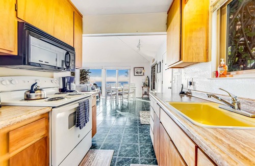 Anchor Bay House | Gualala 1BR cove-view cottage with hot tub near Gualala Point Park