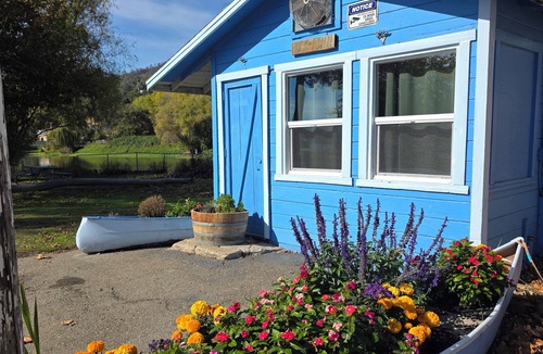 Wilbur Springs Cabin | HUCK-FINN CABIN Peaceful 1-bedroom cabin, SLEEPS 4! PRIVATE DOCKS!