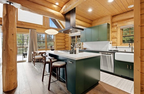 Bear Valley Cabin | Japandi Style Log Cabin with Sauna-Inspired Tub and Ski Access, Bear Valley California