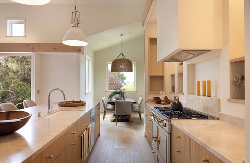 Del Monte Forest House | Lasauen House is a newly built luxury retreat in Pebble Beach featuring 5 ensuite bedrooms, soaring ceilings, and a bright open-concept design. Enjoy a private backyard with bocce court, BBQ, and outdoor dining—just minutes from Carmel and golf.