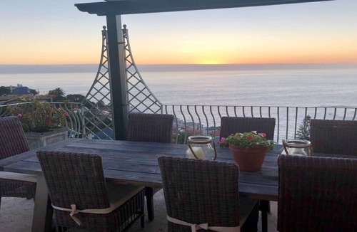 Bantry Bay Villa | Luxurious en-suite bedroom with lounge stunning sea view & balcony in Bantry Bay