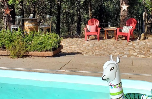 Mountain Ranch RV Rental | Luxury Lotus Tent in Sierras Gold Country