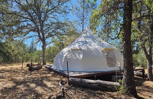 Mountain Ranch RV Rental | Luxury Lotus Tent in Sierras Gold Country