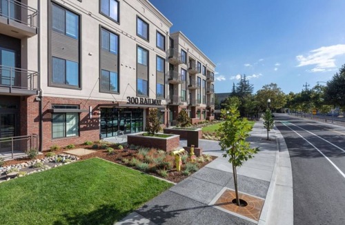 Downtown Condo | Modern 1BR Condo at 300 Railway w Pool & Fire Pit