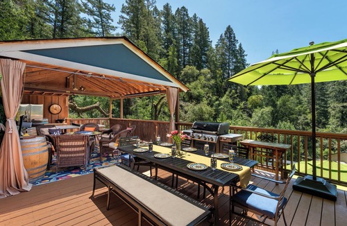 Camp Meeker House | Redwood Retreat Sauna, Plunge, Jacuzzi & Views