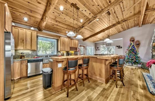 Tahoe Paradise Cabin | Saxon Creek Retreat: Trails, Hot Tub, Game Room