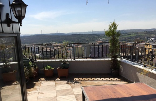 Kemerburgaz Apartment | Terrace floor with excellent view- lovely neighborhood very close to the airport
