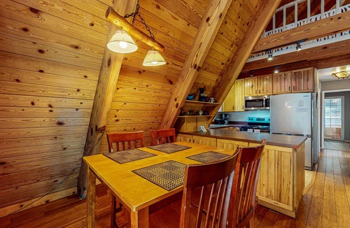 Tahoe Paradise Cabin | Tranquil Family-Friendly A-Frame Cabin with Big Backyard, Deck, & Gas Grill