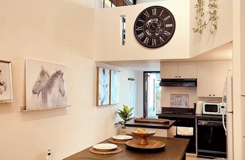 China Basin Apartment | Tranquil Historical clocktower loft with parking lot in San Francisco