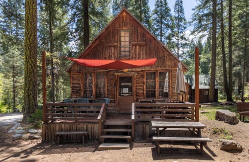 Blairsden-Graeagle Cabin | Two-Story Pine Cabin at Camp Layman | Spacious Mountain Lodge for Eight