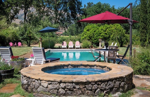 Kenwood House | Wine Country Estate: Exceptional Privacy & Location, Year-round Pool, Spa, Bocce