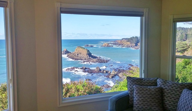 Bluff House - a wonderful oceanfront home a short distance from town.