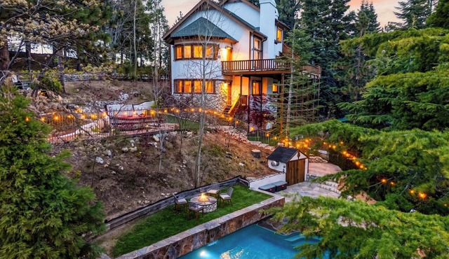 Heated Pool + Hot Tub + Fire Pit + Game Room | Mins to Lake Arrowhead + Village in Lake Arrowhead