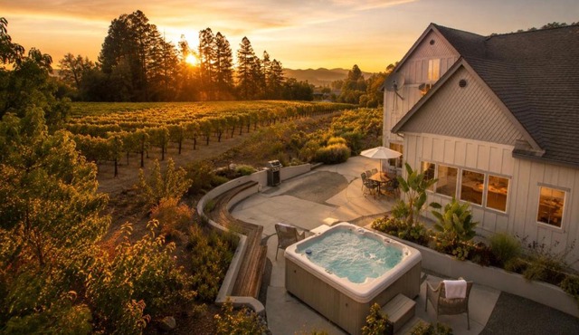 Private Vineyard Retreat with Hot Tub