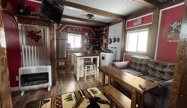 Timberframe Cabin in the Alaskan Backcountry in Talkeetna