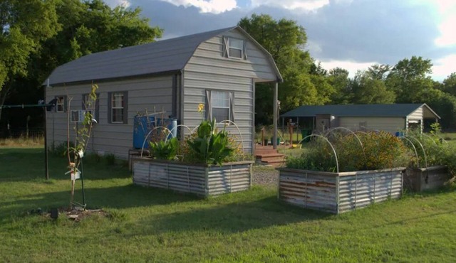 Tiny House Living on the ranch in East Texas in Point