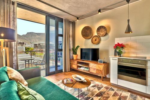 Waterfront apartment with balcony & views