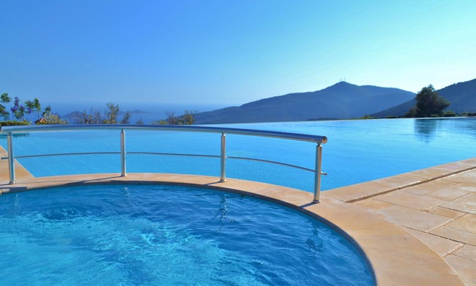 Kalkan Villa | Private Pool 3 Bedroom Villa, Sea & Mountain View At Amazing Lavanta