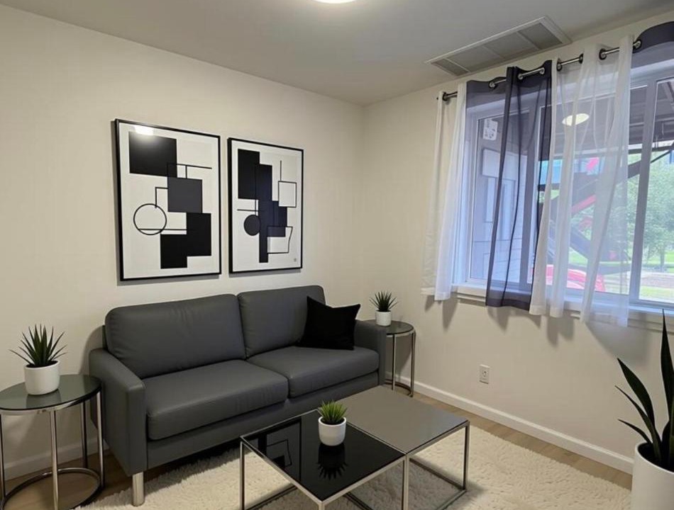 Excelsior Apartment | Modern 2BR 2BA Apartment Garden-View