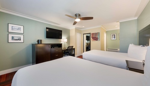Standard Room, 2 Double Beds, Non Smoking, Refrigerator