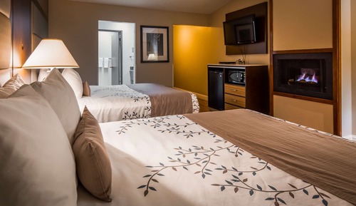 Standard Room, 2 Queen Beds, Non Smoking, Fireplace