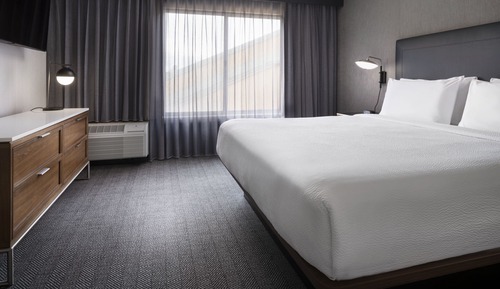 Suite, 1 King Bed with Sofa bed (Hearing Accessible)