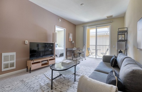San Bruno Apartment | Chic San Bruno 1BR w/ Pool, Spa & Theater, nr BART, by Blueground