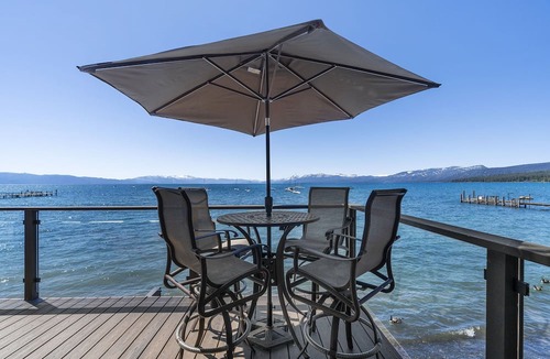 Dollar Point Condo | The Sanctuary - Secluded Tahoe Lakefront Condo with 180 Views, near Downtown Tahoe City