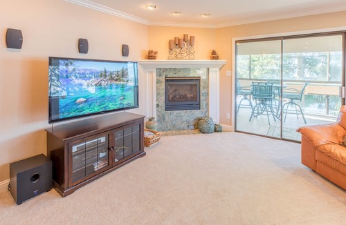 Tahoe Vista House | Lakefront Tahoe Townhome with Private Sandy Beach right outside door!