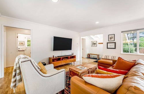 Mendocino House | Sunny getaway with hot tub, yard & beach trail