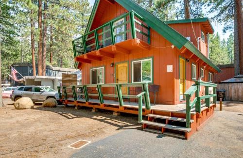 Al Tahoe House | Walk to Regan Beach! Cozy Cabin w/Private Hot Tub