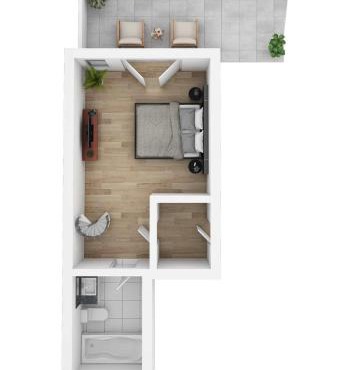 Quiet Studio near Glen Park